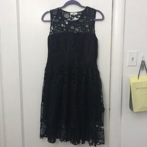 Anthropologie French boutique black cocktail dress
